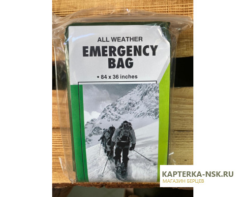 Аварийное спасательное одеяло Emergency Bag (олива)